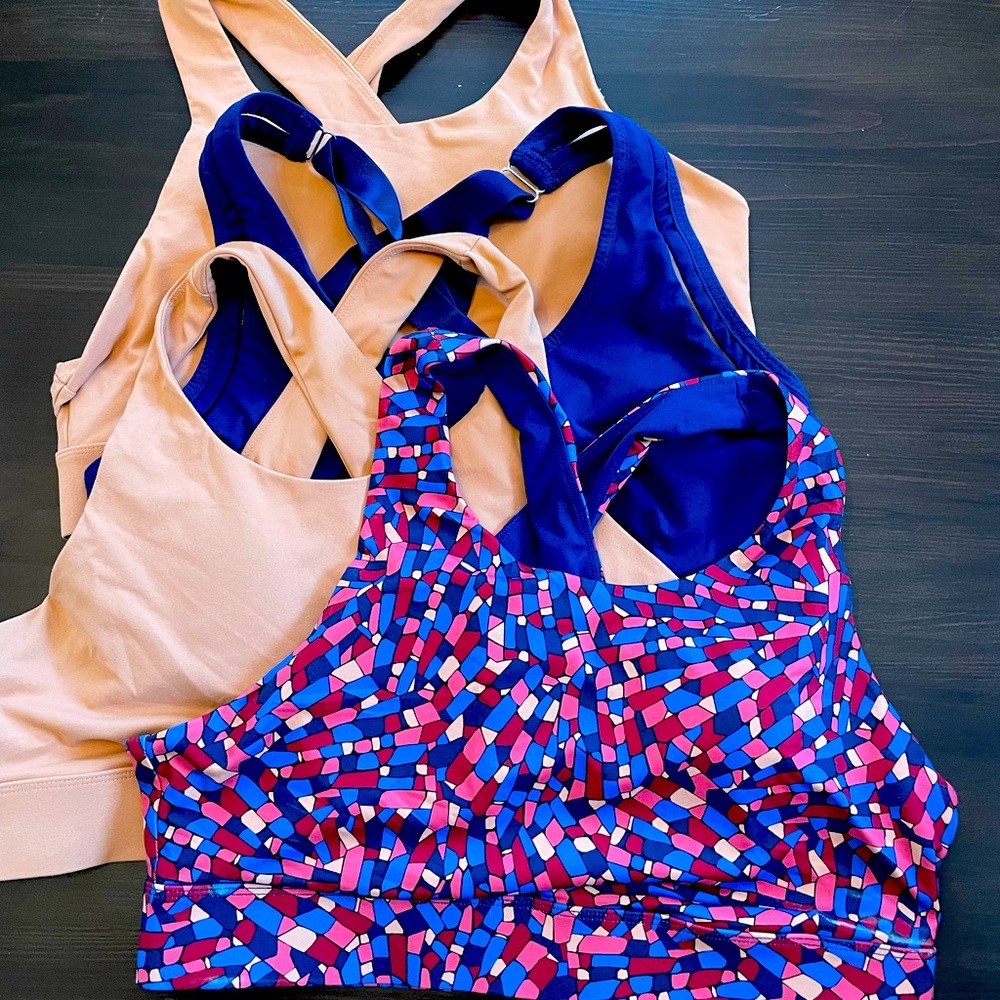 4 XL Fabletics Sports Bras, washed, not worn